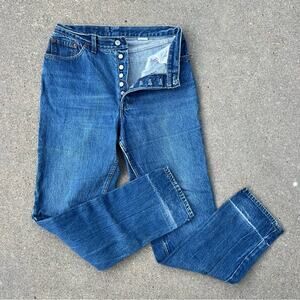 Vintage 80s Ladies Levi’s 501 6-button fly straight original jeans size 15